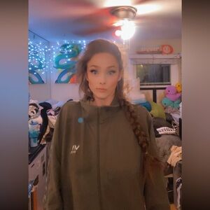 RVCA Olive Green Crew Neck Shirt